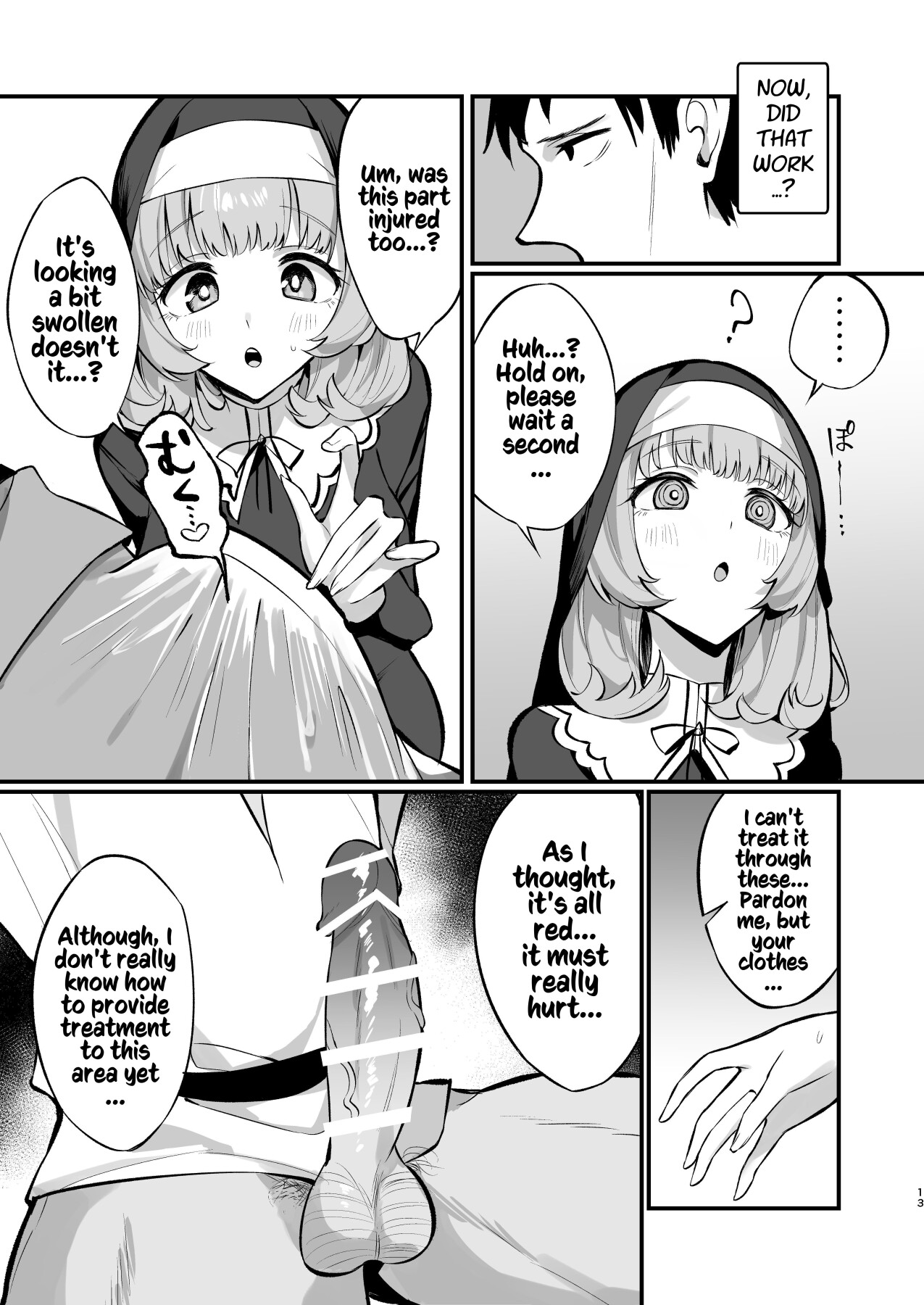 Hentai Manga Comic-A Sister's Absolute Defeat: Until an Innocent Nun Enters Heat and Indulges in Passionate Mating Sex-Read-12
